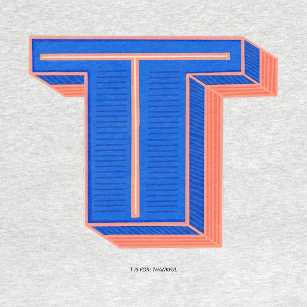 T intial by asian tee